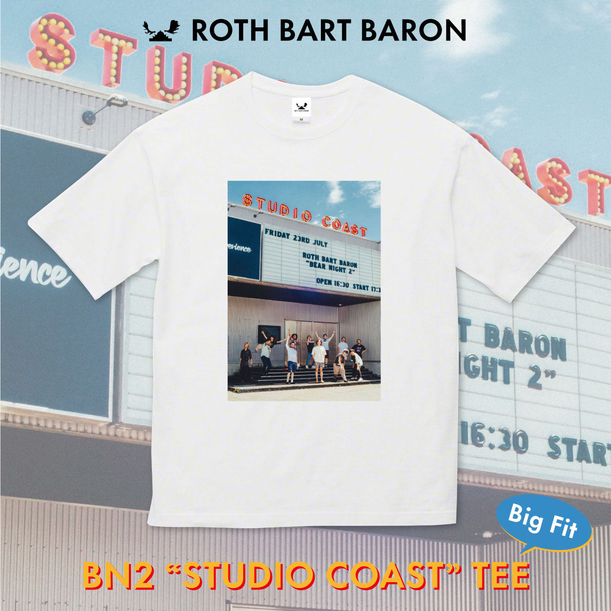 BEAR NIGHT2 “STUDIO COAST” TEE