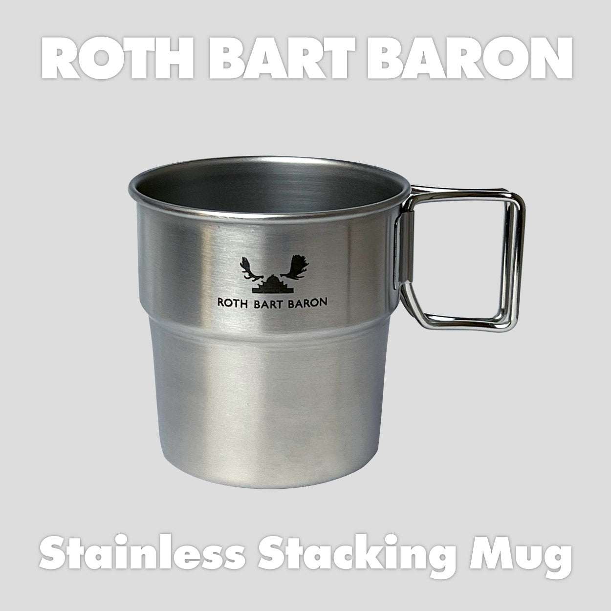 LOGO-Stainless Stacking Mug - Right -