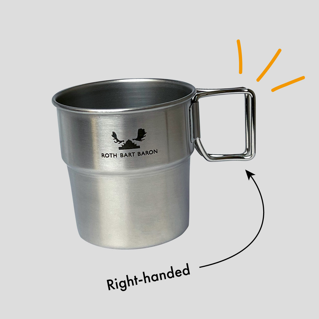 LOGO-Stainless Stacking Mug - Right -