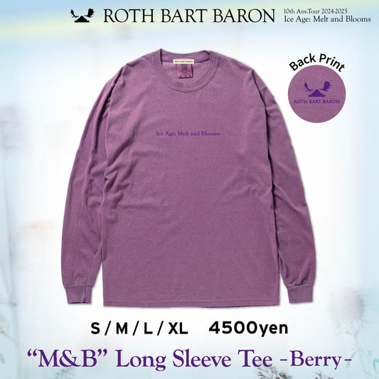 “M&B” Long Sleeve Tee - Berry -