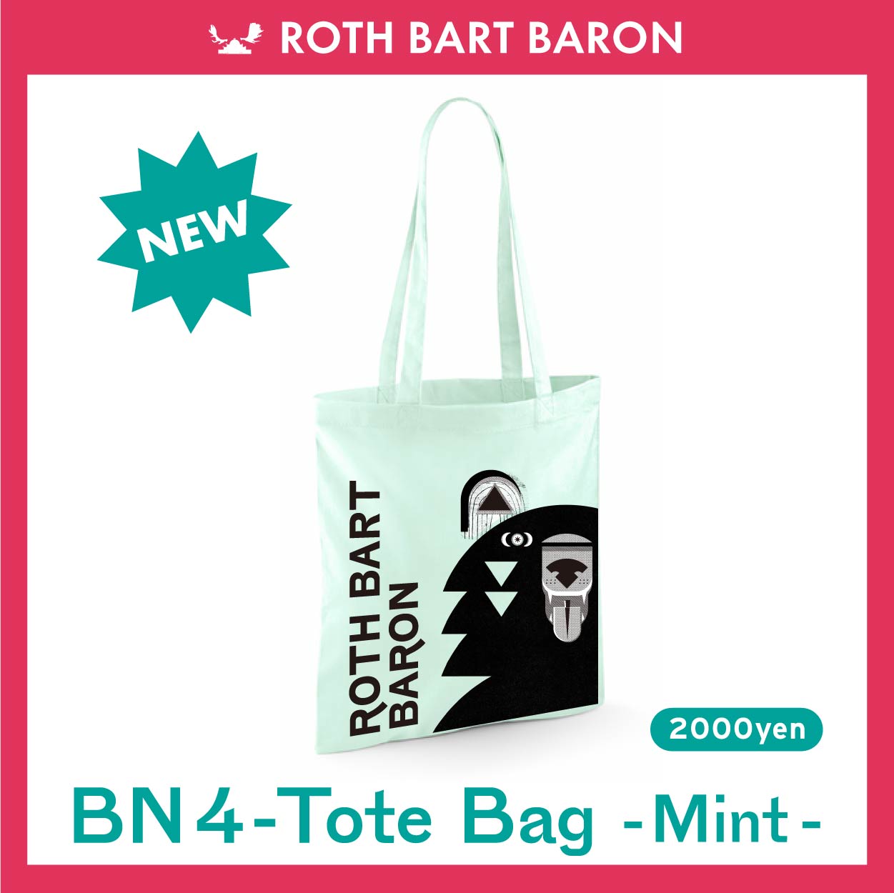 BN4 - Tote Bag - Mint -