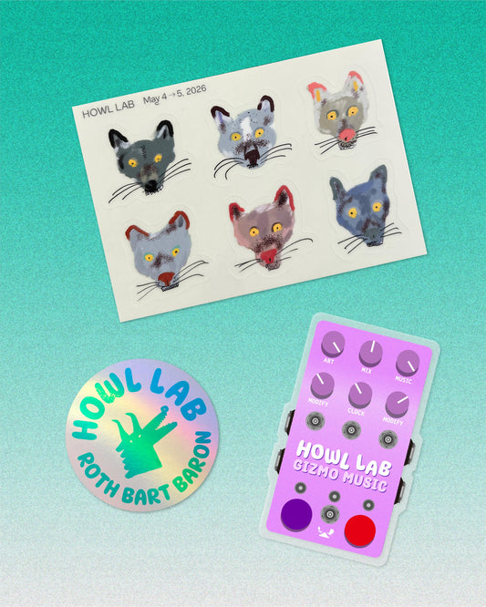 "HOWL LAB - at GIZMO MUSIC" Sticker Set