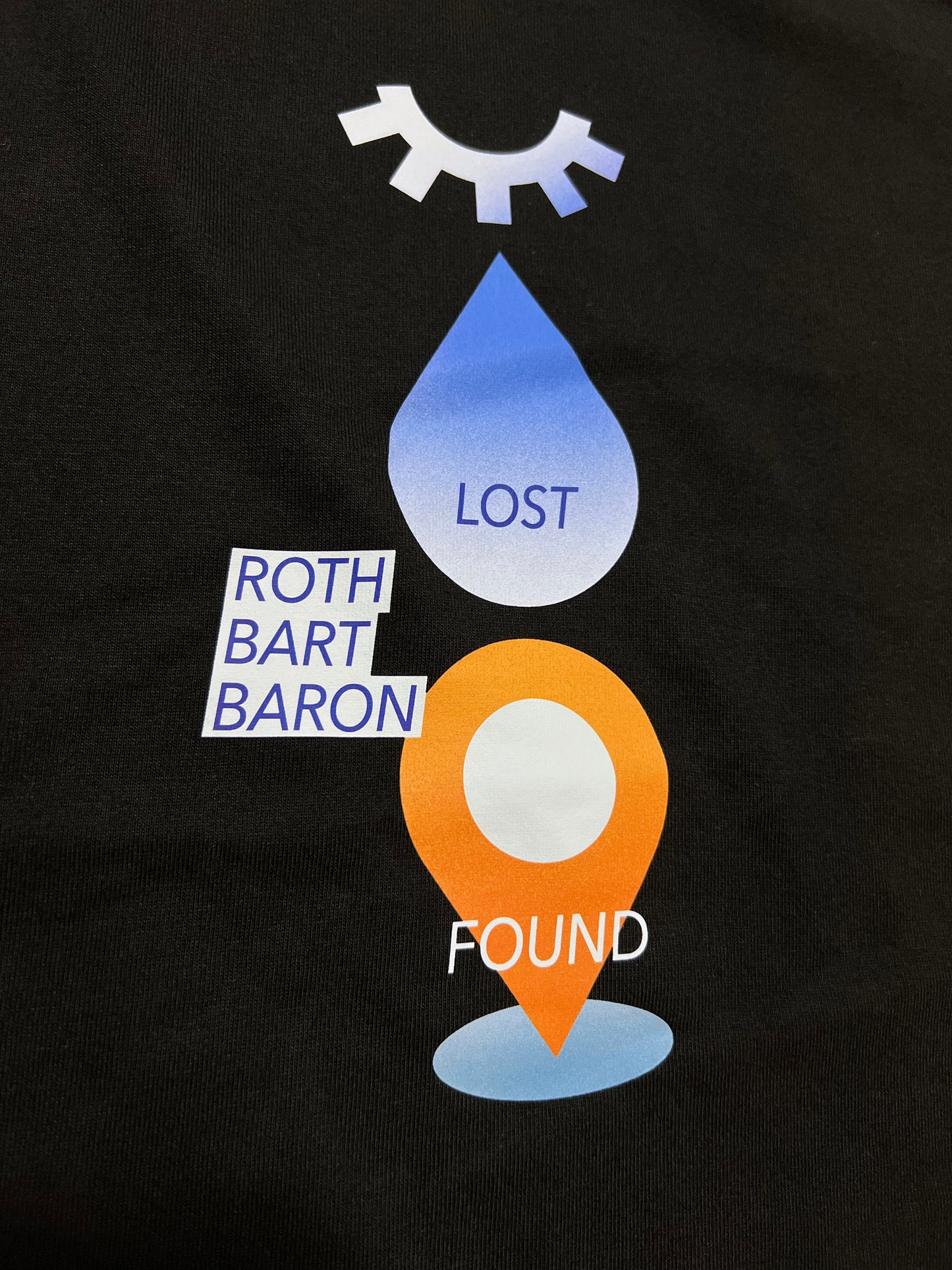 LOST / FOUND TEE - Long Sleeve - BLACK